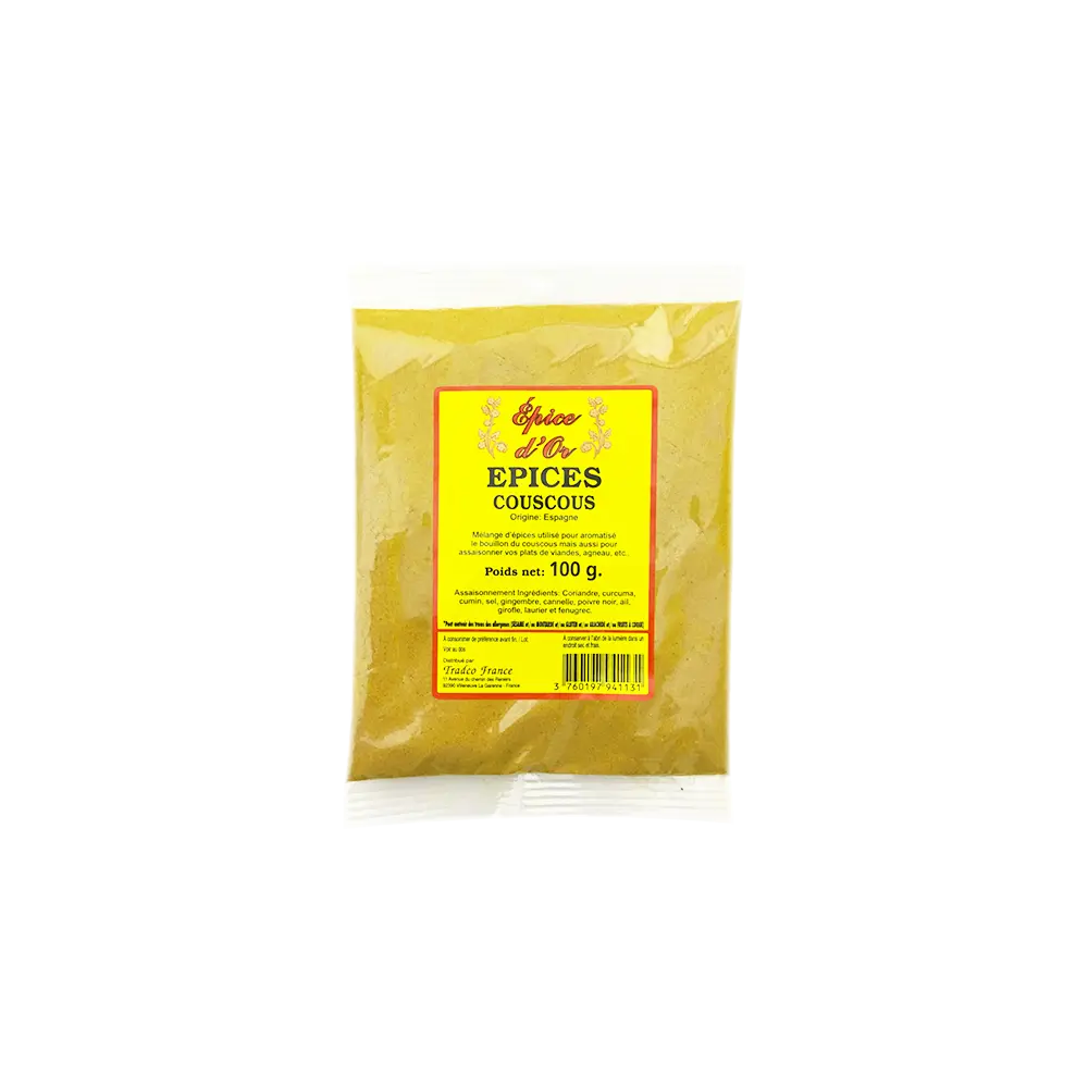 Épices Couscous Jaune 100g.