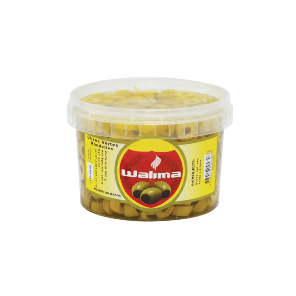 Olives Vertes Rondelles 600g Walima