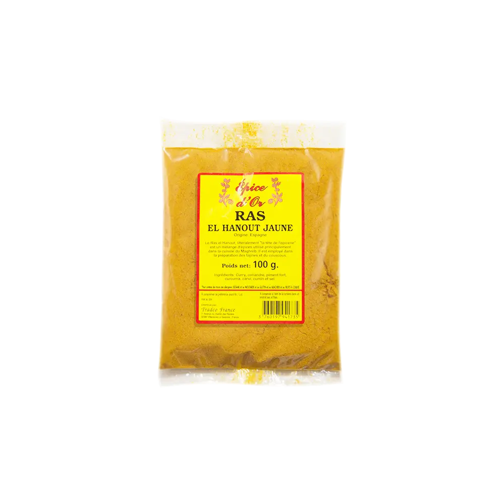 Raz el Hanout jaune 100g.