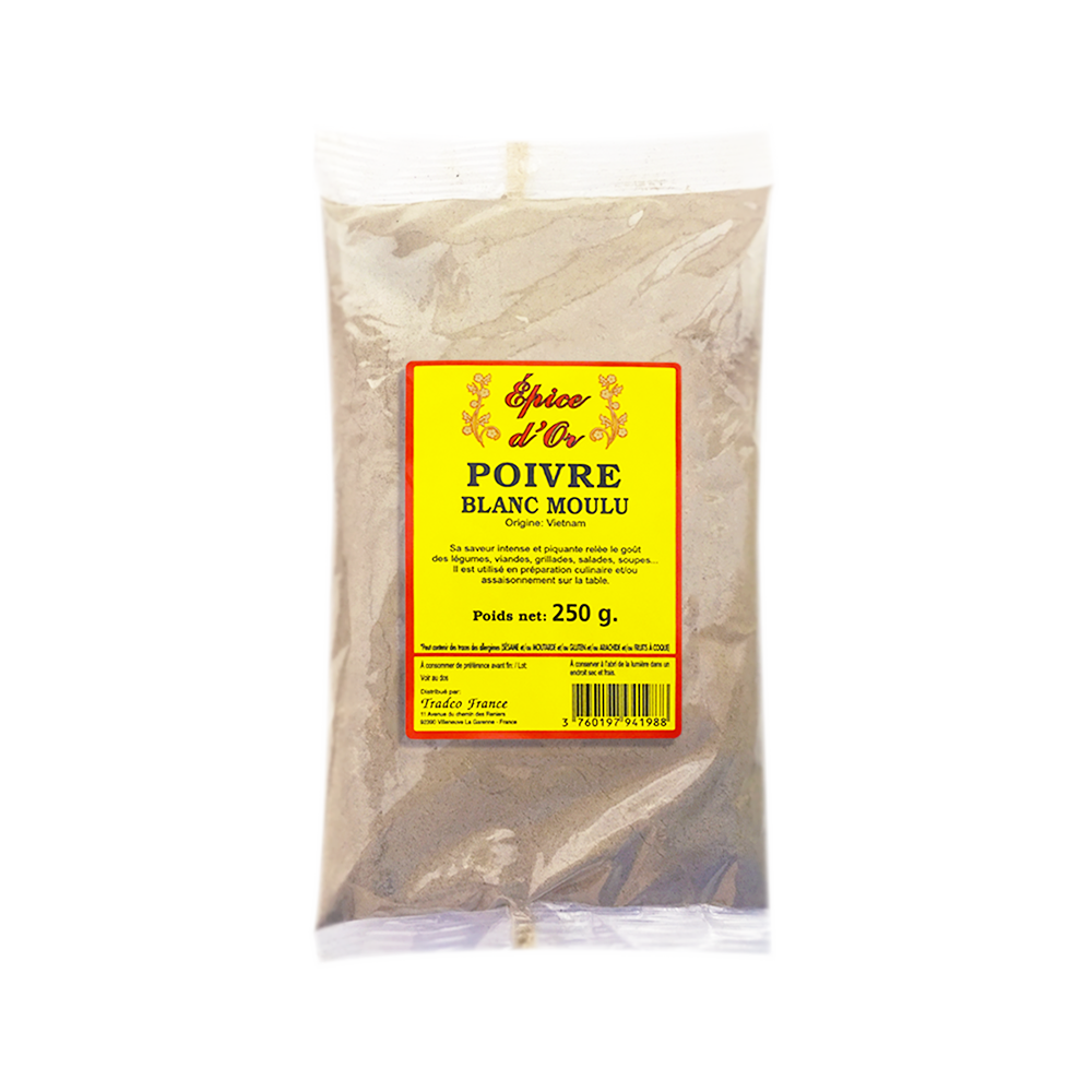 Poivre blanc poudre 250g