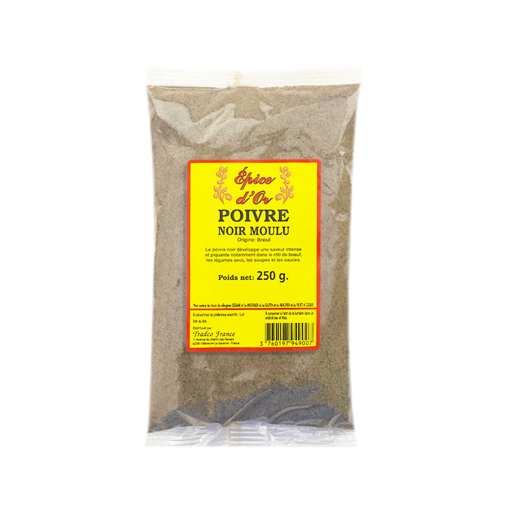 Poivre noir moulu 250g