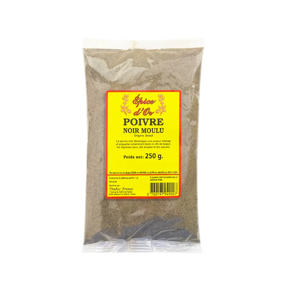 Poivre noir moulu 250g Walima