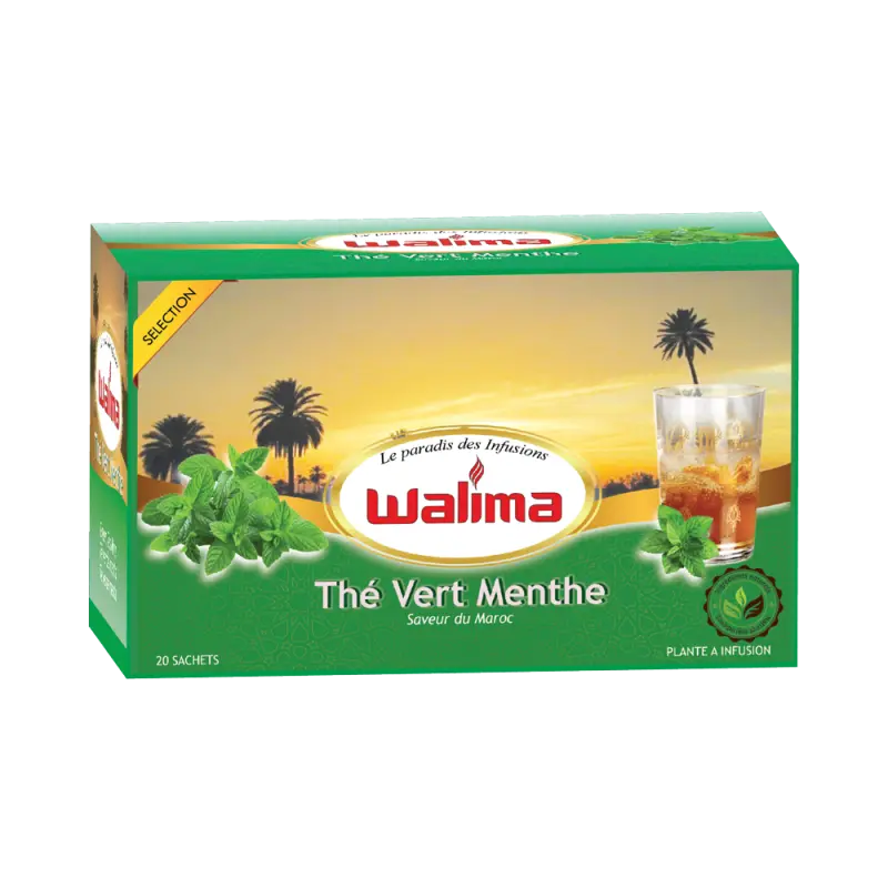 Infusion Thé Vert Menthe WALIMA Walima